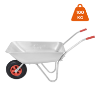 Fúrik LARRY pozinkovaný, max. kapacita 80l/100kg, strieborná/čierna