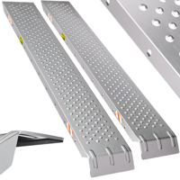 Nájazdové rampy na auto MARA, sada 2ks, 400kg, 150cm, strieborná