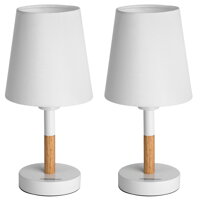 Stolná lampa Daisy, biela, 2ks