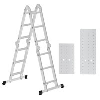 Teleskopický hliníkový rebrík 350 cm, polohovateľný