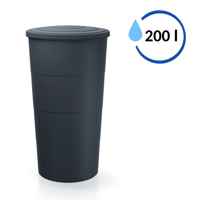 Sud na dažďovú vodu SMOOTH antracit 200 l