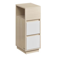 Nočný stolík ROBIN, 30x25x65cm, biela/béžová