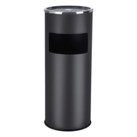 Stojanový popolník s odpadkovým košom SMOKE, 60,5x24,5cm, čierna