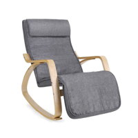 Hojdacie kreslo, leňoška SWING nosnosť 150kg, 67x115x91cm, sivá