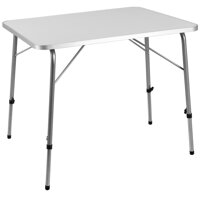 Kempingový stôl  FOKA sklápací, 80x54x51-70cm, biela