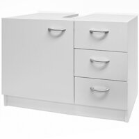 Skrinka pod umývadlo s 3 zásuvkami SILKE, 63x30x54cm, biela