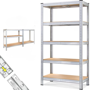 Regál s vysokou nosnosťou HEAVY, max. 875kg, 90x40x180cm, strieborná