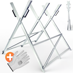 Koza na pílenie dreva ALBERT, 83 x 81 x 88 cm, strieborná