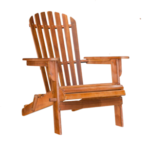 Záhradné lehátko ADIRONDACK, sklápacie, 69x84x94cm, prírodná hnedá