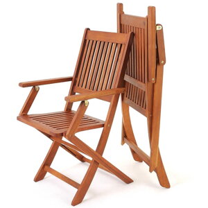Záhradná stolička SYDNEY z akáciového dreva, 2ks
