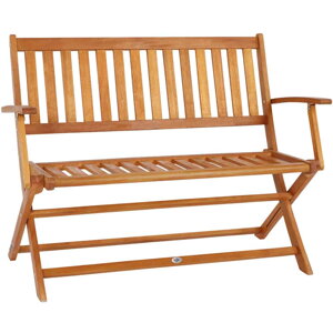 Záhradná lavica z eukalyptového dreva 120x55x90 cm – certifikát FSC®