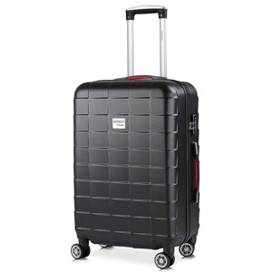 Kufor s tvrdým obalom, ABS, čierny 80l