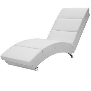 Relaxačné ležadlo London, biele s masážnou funkciou