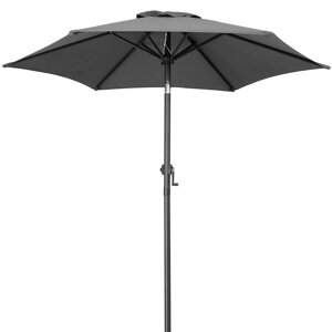 Slnečník Fiji, antracit Ø 200 cm s kľukou