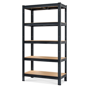 Regál s vysokou nosnosťou HEAVY, max. 875kg, 90x40x180cm, čierna