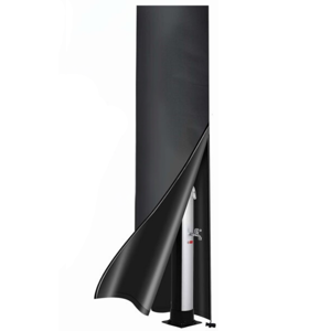 Kryt solárnej sprchy COVER,  220 x 70 cm, čierna