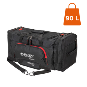 Cestovná taška na rameno JERGY, 90l, 65x32x33cm, čierna