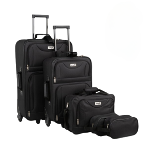 Sada cestovných kufrov TRAVEL, 5-dielna, čierna