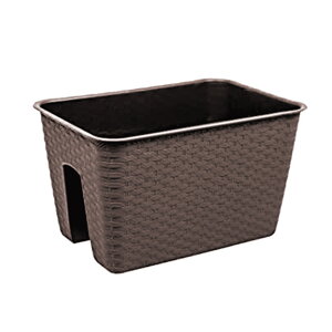 Kvetináč na zábradlie RATOLLA hnedý 40 cm