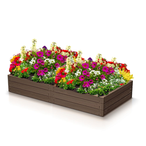 Vyvýšený záhon WOODY 149x75,6x25cm, hnedá