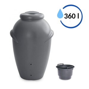 Sud na dažďovú vodu AQUACAN 360 l šedý