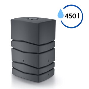 Sud na dažďovú vodu AQUA TOWER antracitový 450l