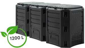 Záhradný kompostér - Compogreen 1200 l čierny