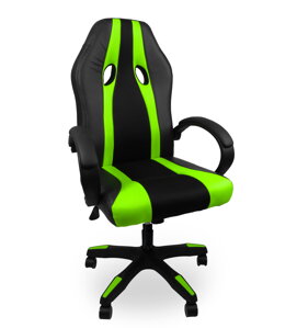 Aga Herná stolička MR2060 čierno - zelená