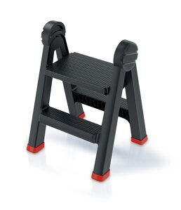 Schodíky TITAN LADDER čierne 47,0x43,5x63,0cm