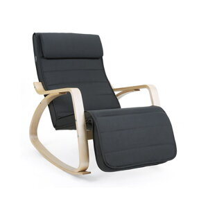 Hojdacie kreslo, leňoška SWING nosnosť 150kg, 67x115x91cm, antracitová