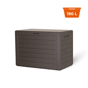 Úložný box WOODEBOX, 190L, 78x44x55cm, tmavo hnedá