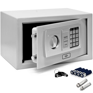 Elektrický nábytkový trezor Safety strieborný 31x20x20 cm