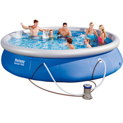 Bazén BESTWAY Fast Set Pool Ø 457 x 84 cm – vrátane filtračnej pumpy a kartuše 57313