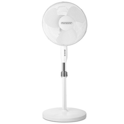 Stojanový ventilátor biely Ø 43cm 54 dB