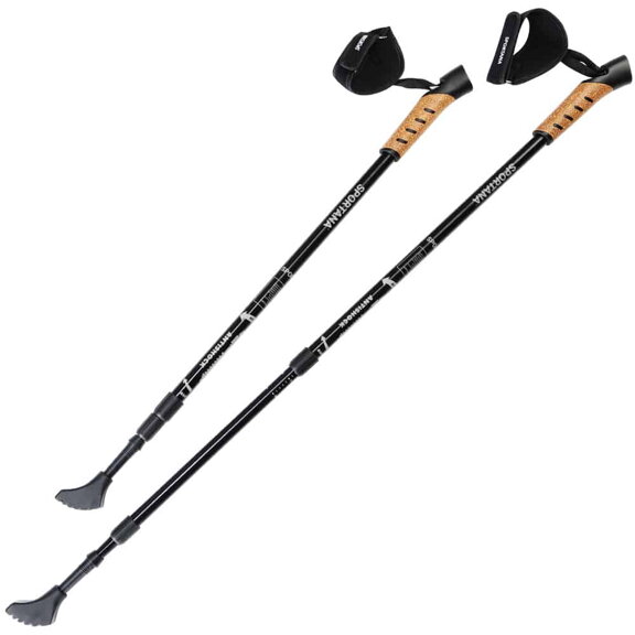 Palice na nordic walking, šedé