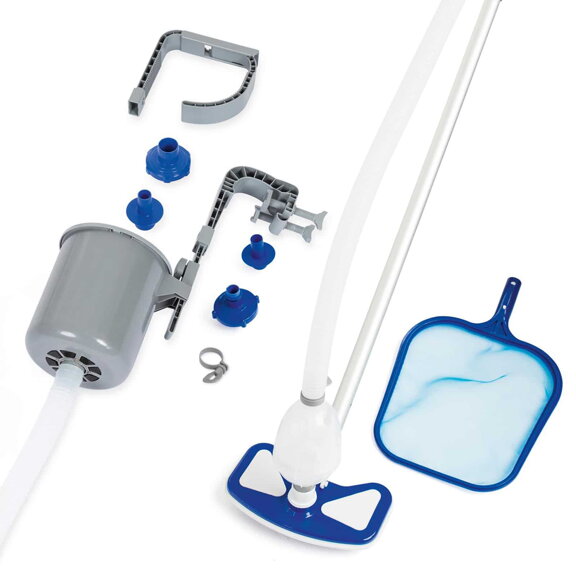 Set na čistenie bazéna Deluxe – skimmer povrchu vysávač dna
