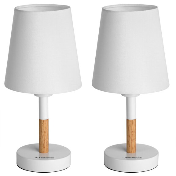 Stolná lampa Daisy, biela, 2ks