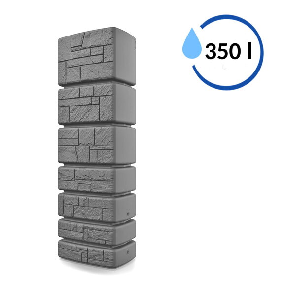 Sud na dažďovú vodu TOWER STONE svetlo šedý 350l