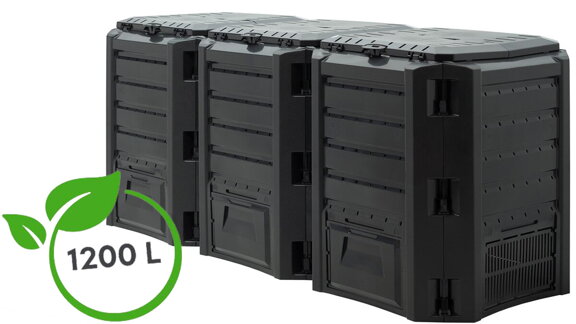 Záhradný kompostér - Compogreen 1200 l čierny