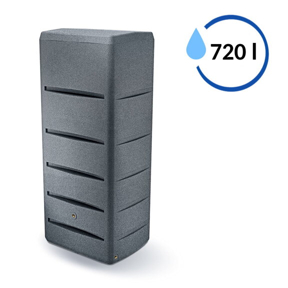 Sud na dažďovú vodu TOWER STONE granit 720l
