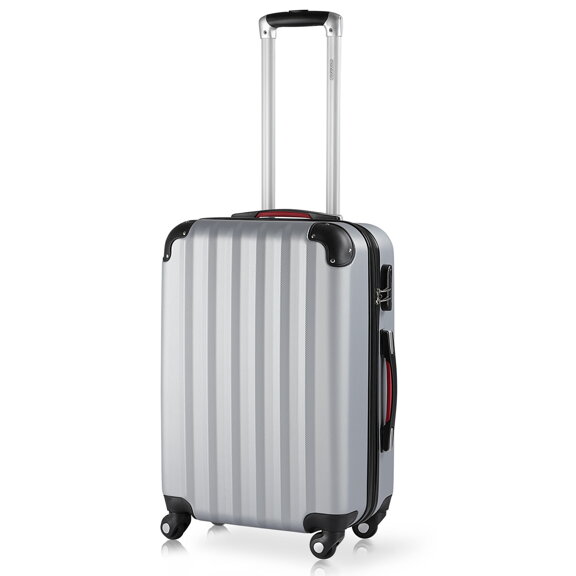 Kufor s tvrdým obalom Baseline strieborný 62l