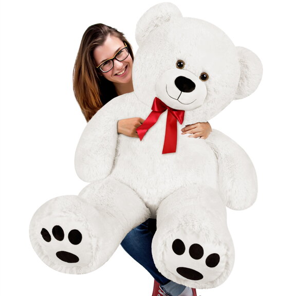 Veľký biely plyšový medveď  140 cm - XXL