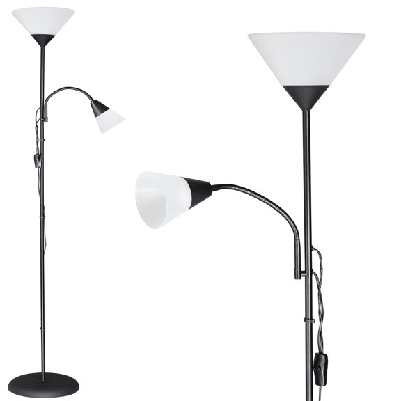 Stojaca lampa Alissa - čierna