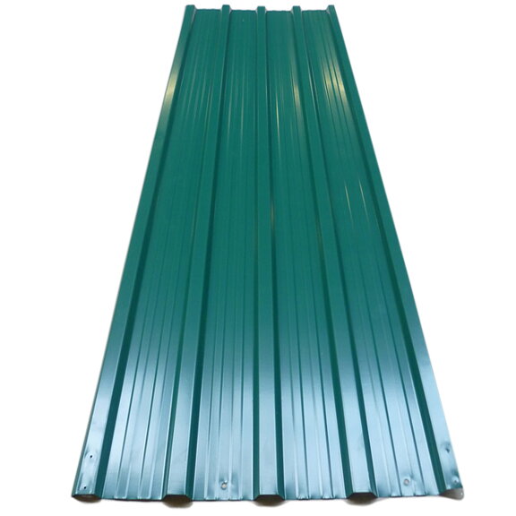 Trapézový plech 12 – dielny zelený 129x45 cm