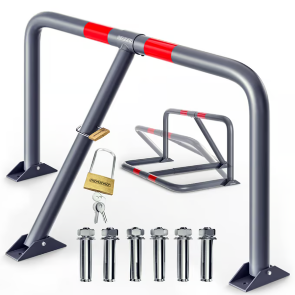 Parkovacia zábrana ANTONIA, 80x47x44cm, šedá