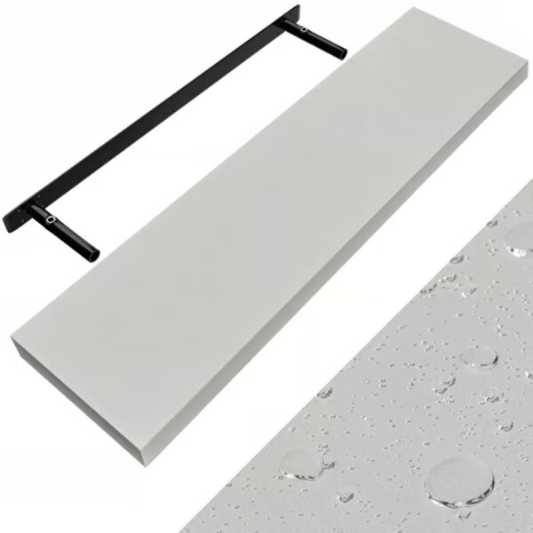 Nástenná polica FIGO + konzola, 90cm, biela
