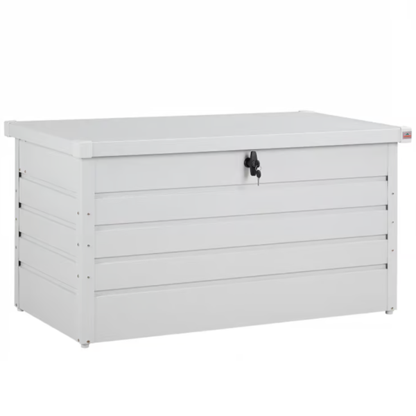 Kovový úložný box METALBOX, 385L, 120x62x63cm, šedá