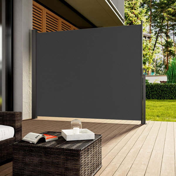 Bočná markíza NOSARA na terasu, 180x300cm antracitová