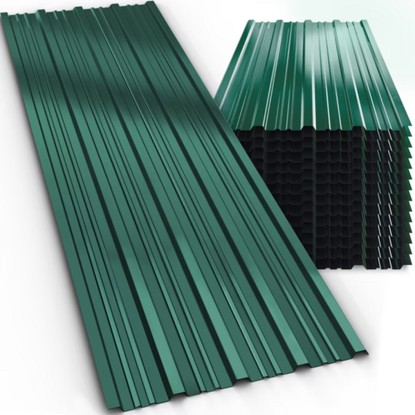 Trapézový plech ARON, súprava 14 ks, 110×46cm, zelená