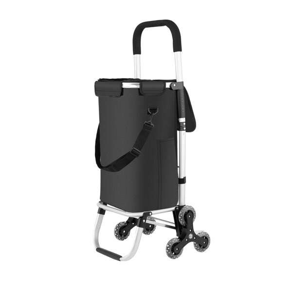 Nákupná taška Comfort, na kolieskach do schodov 38L, 100x44x36cm čierna